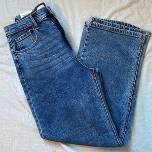 NWT Sneak Peek High Rise Straight Leg Size 9 W29 Denim Blue Jeans